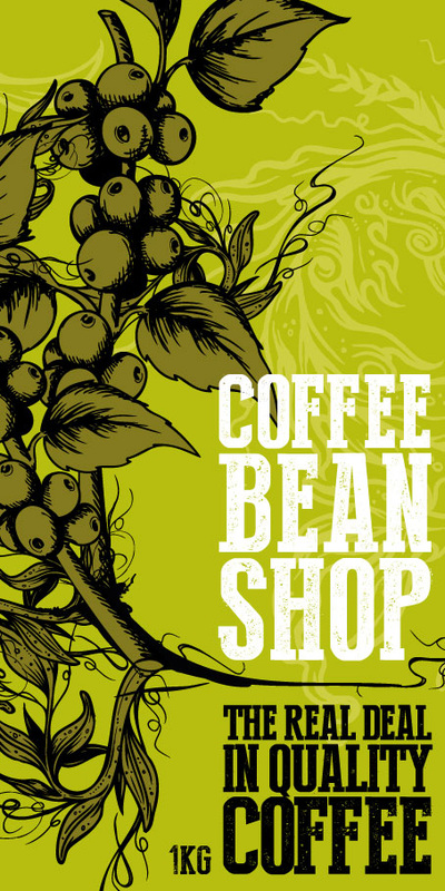 Brand new full printed coffee bag design for Coffee Bean Shop