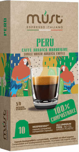 Peru coffee capsules for Nespresso